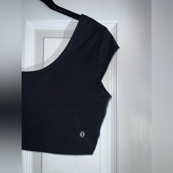 TAVI Noir CROP CAP SLEEVE TOP Yoga Sz S - Picture 3 of 6